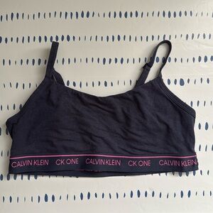 Calvin Klein Navy Blue Bralette